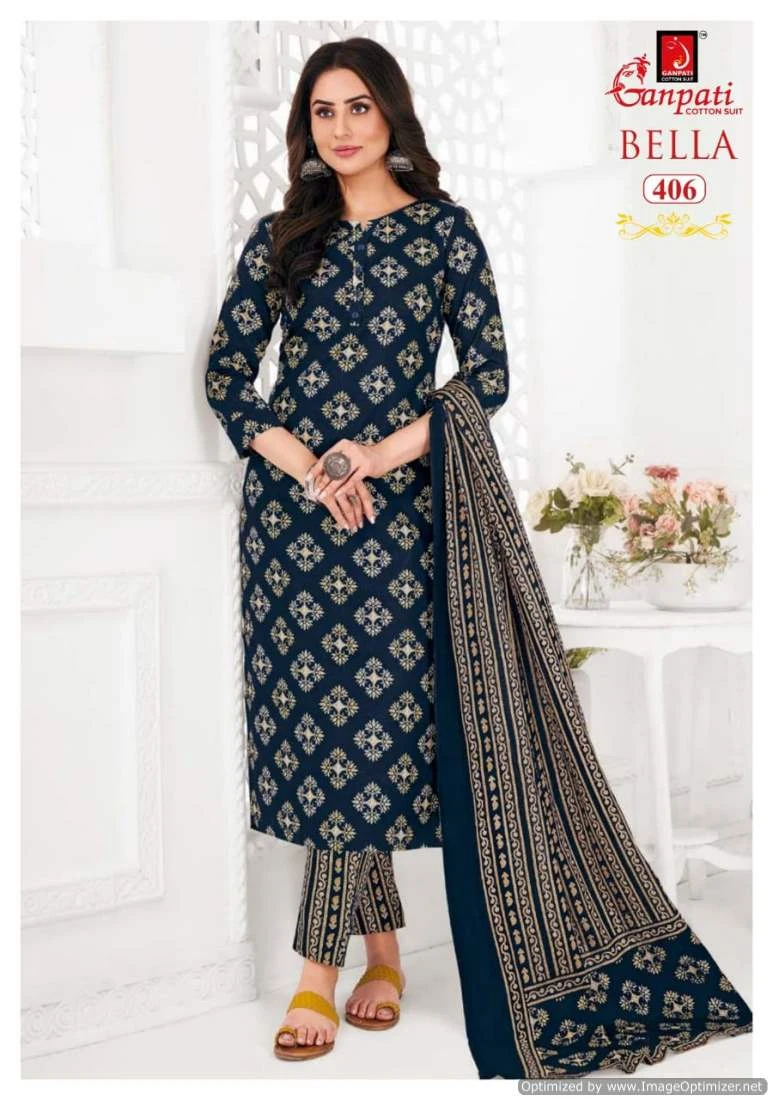 Ganpati Bella Vol 4 Cotton Wholesale Readymade Salwar Suit Catalog — Wholesale Salwar Suits, Ganpati wholesale from Surat - Gallery Image 14